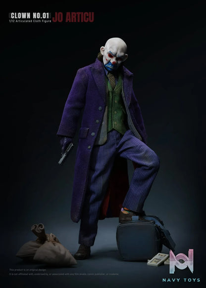 JO ARTICU Studio – CLOWN No.01 1/12 Scale Cloth Outfit Articulated Figure DC Comics