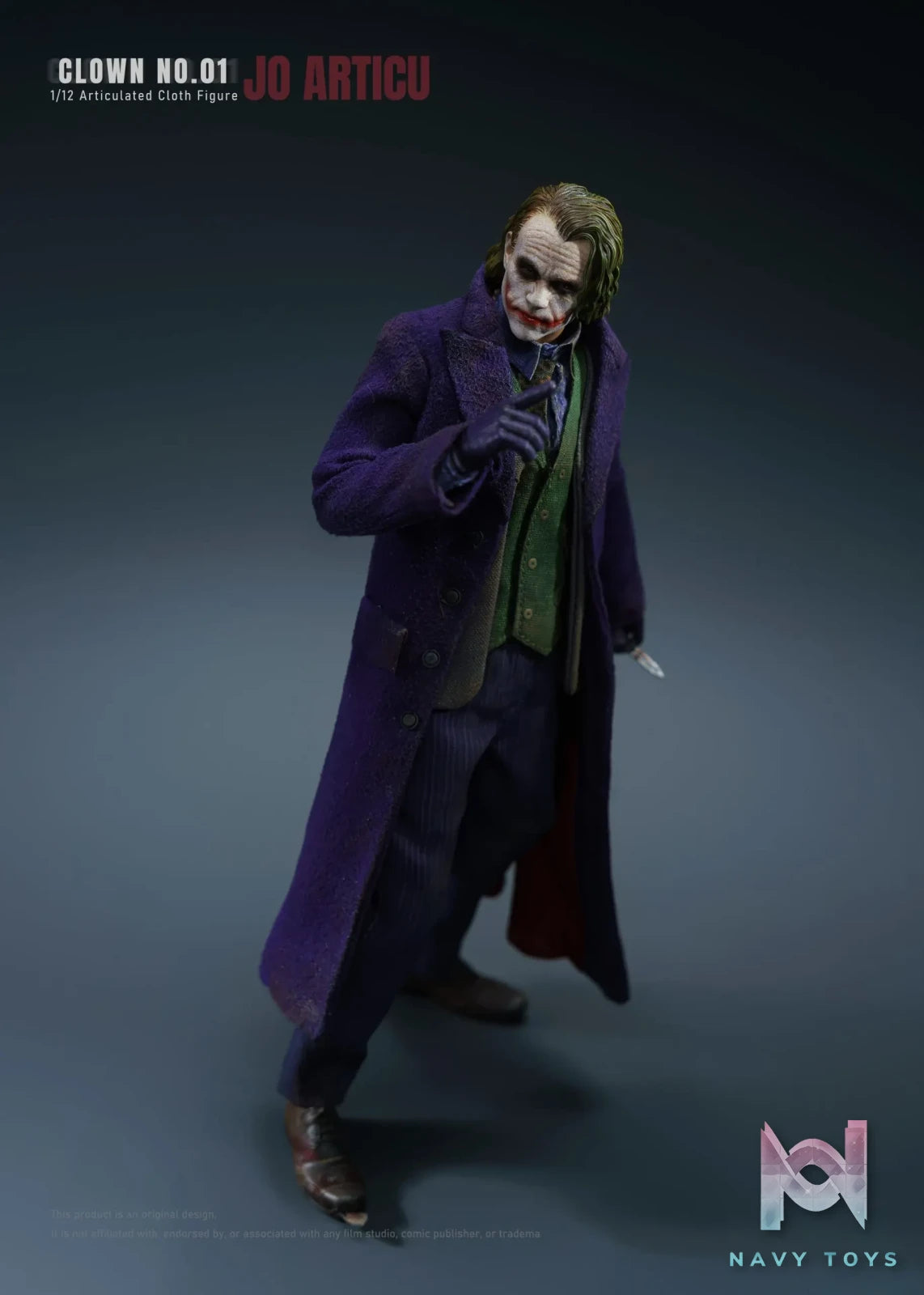 JO ARTICU Studio – CLOWN No.01 1/12 Scale Cloth Outfit Articulated Figure DC Comics