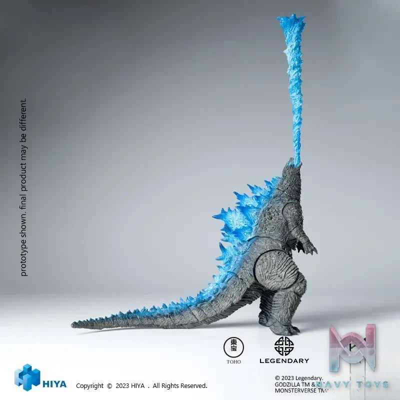 HIYA Studio – Exquisite Basic Series None Scale 7 Inch Godzilla vs Kong Heat Ray Godzilla Translucent Ver. Action Figure EBG0070