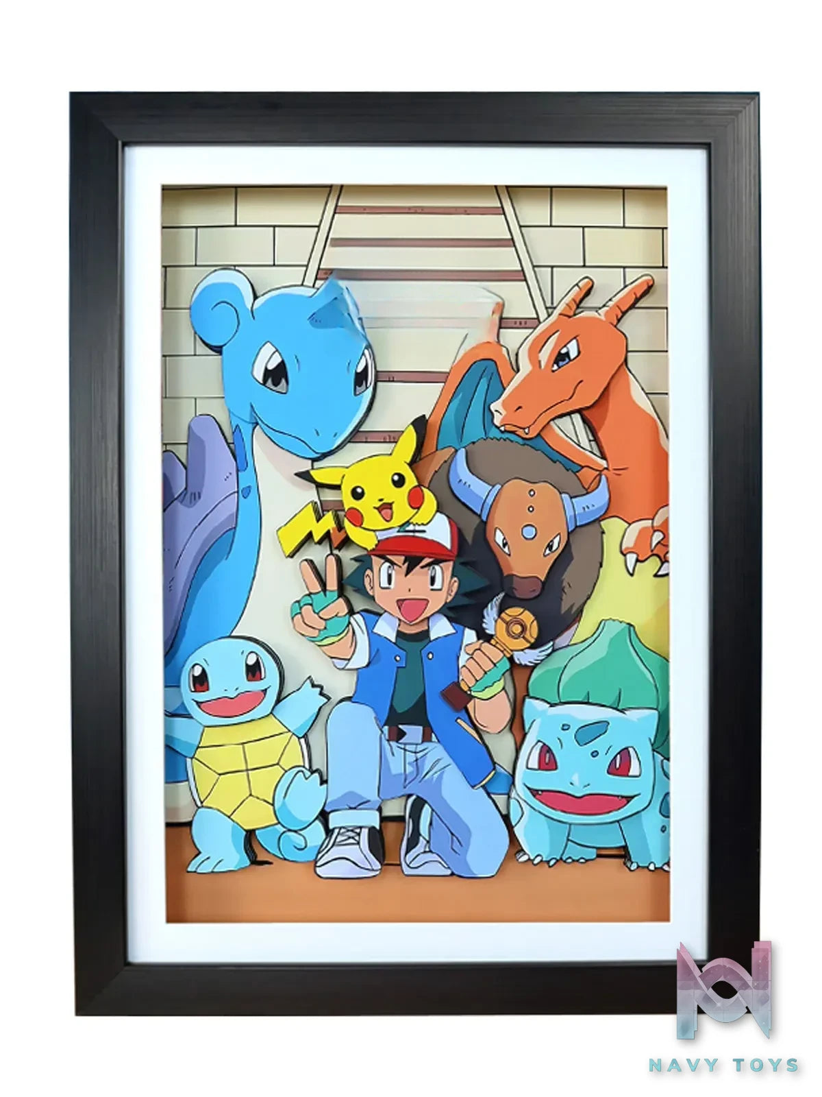 KALA HOME Studio – Pokémon Multiple Characters #12 3D Decorative Painting Pokémon