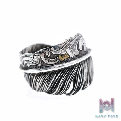 Raven Studio (silver jewelry) – Original Exclusive Design Indian Style Feather Ring Original