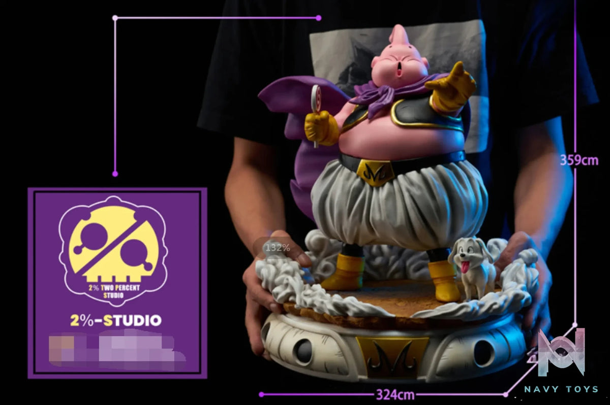2% Studio – Dragon Ball Fat Buu holding a lollipop
