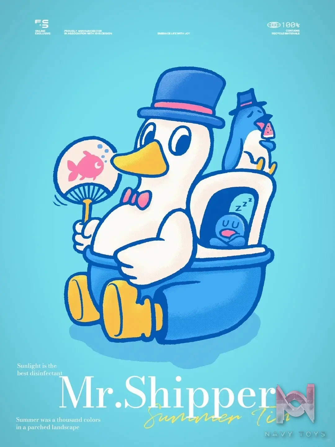 FU LI TOYS – Duck Boat – Mr. Shipper Hydroskin Series Toy (Licensed)