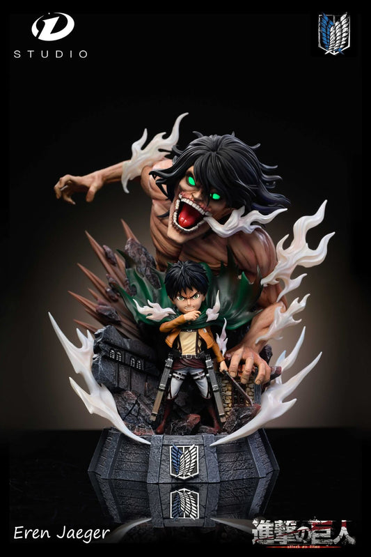 Eren & Attack Titan resin statue D studio anime figure