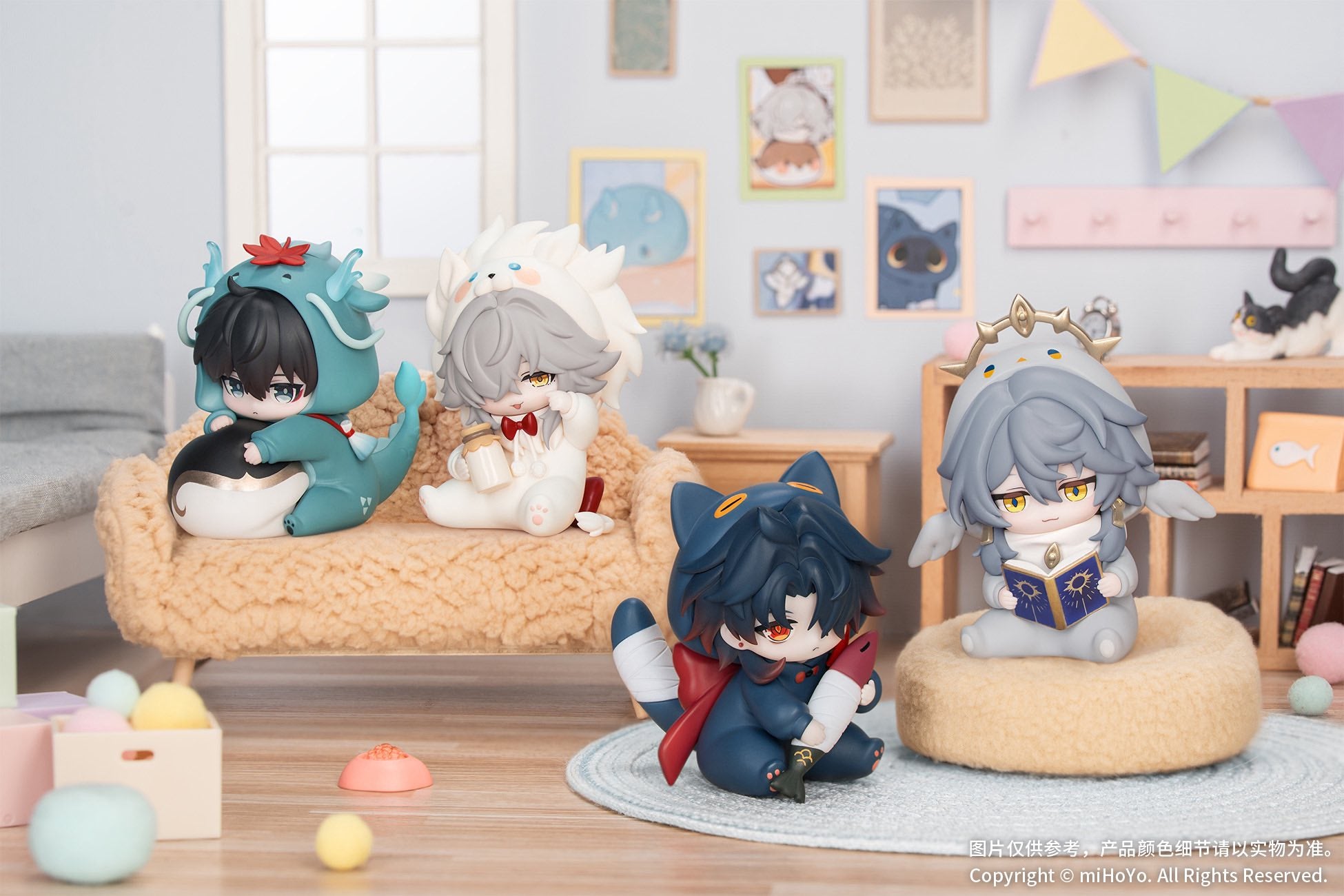 Boy's Dorm Series Blind Box Set resin statue miHoyo anime figure