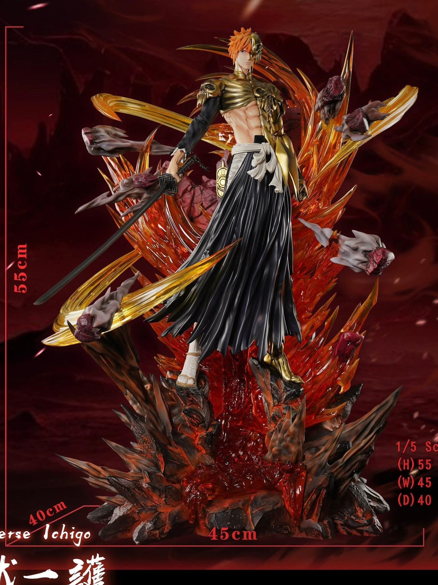 Ichigo Kurosaki Hell Arc resin statue Cheng Studio anime figure