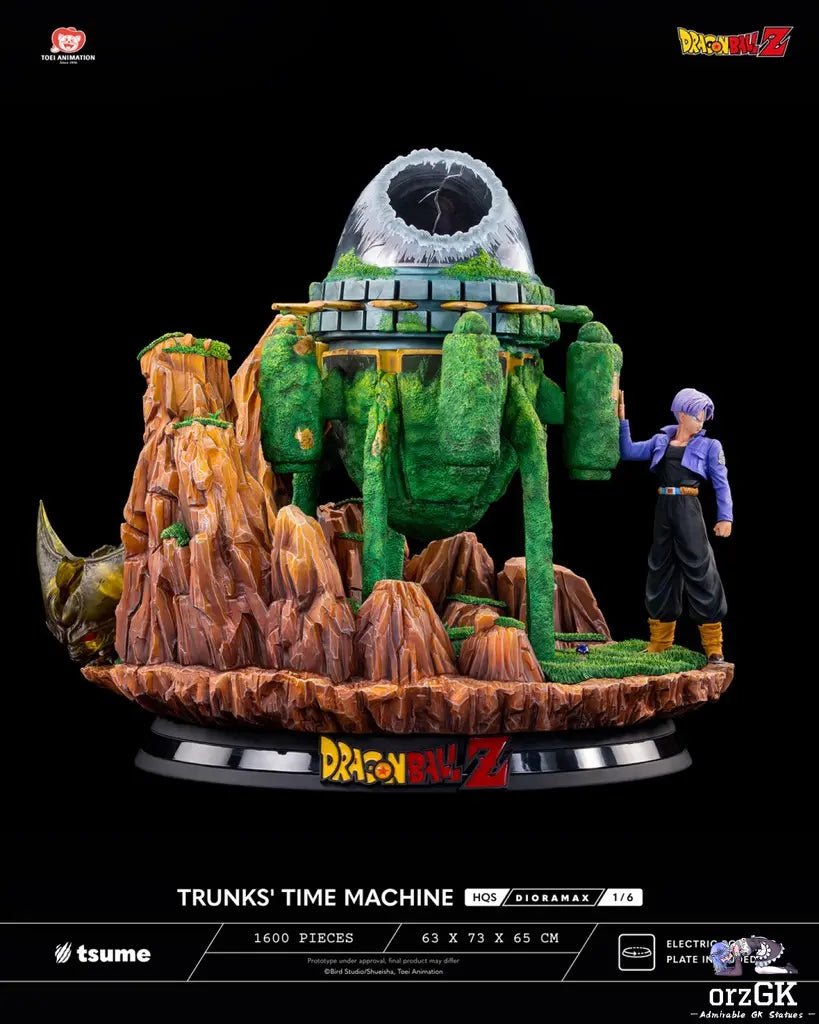 Tsume Studio - Dragon Ball TRUNKS' TIME MACHINE HQS Dioramax 1/6 Scale Statue (Licensed) resin statue Navy Toys anime figure