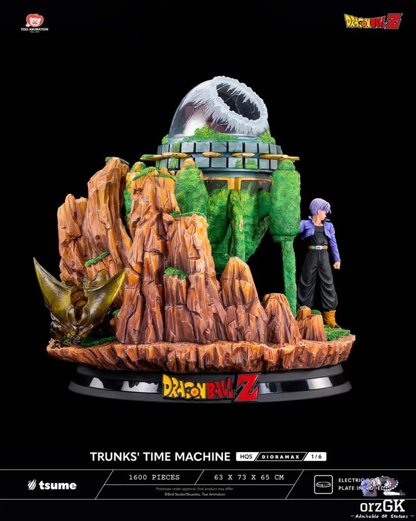 Tsume Studio - Dragon Ball TRUNKS' TIME MACHINE HQS Dioramax 1/6 Scale Statue (Licensed) resin statue Navy Toys anime figure