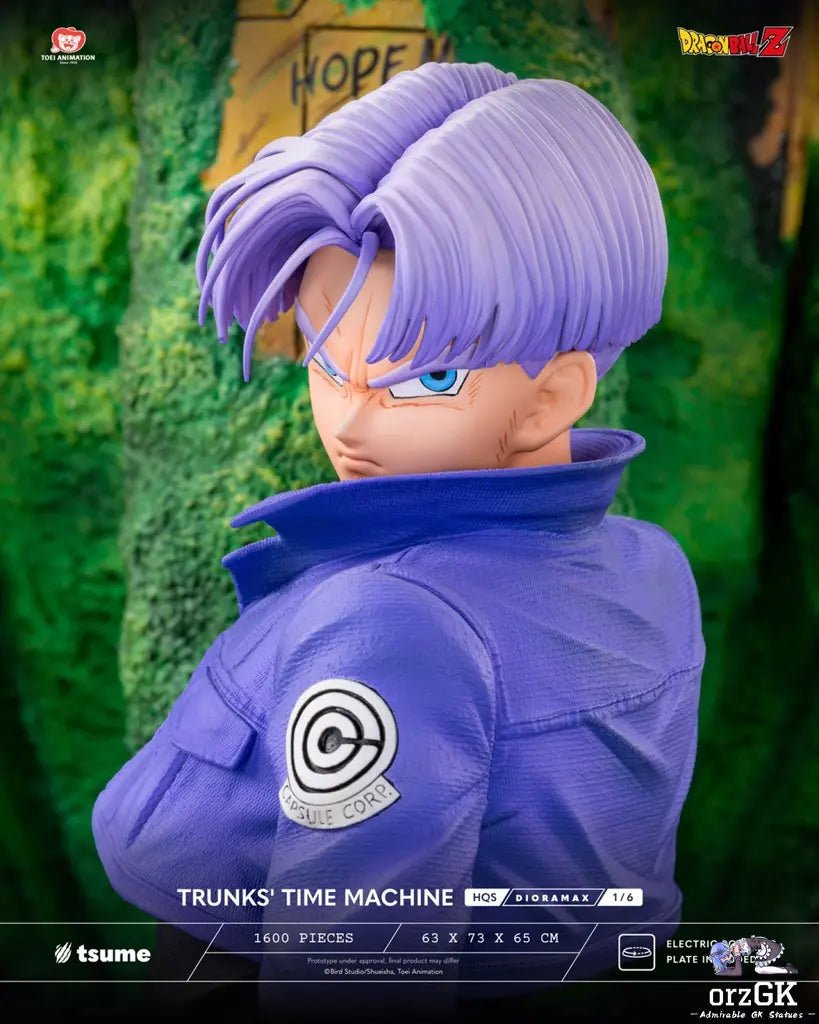 Tsume Studio - Dragon Ball TRUNKS' TIME MACHINE HQS Dioramax 1/6 Scale Statue (Licensed) resin statue Navy Toys anime figure