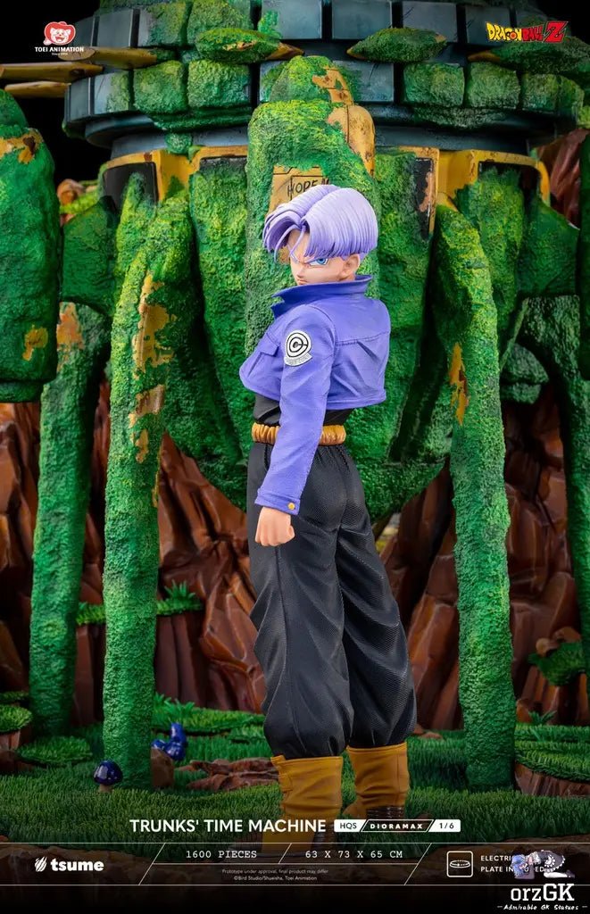 Tsume Studio - Dragon Ball TRUNKS' TIME MACHINE HQS Dioramax 1/6 Scale Statue (Licensed) resin statue Navy Toys anime figure