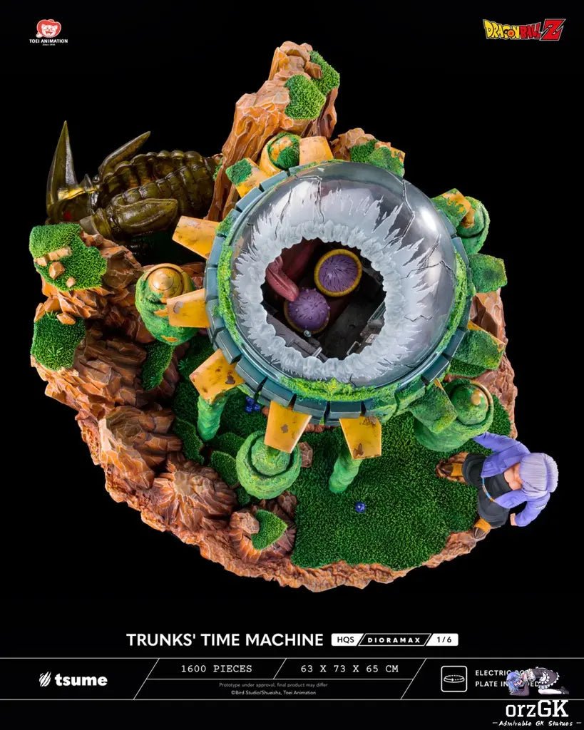 Tsume Studio - Dragon Ball TRUNKS' TIME MACHINE HQS Dioramax 1/6 Scale Statue (Licensed) resin statue Navy Toys anime figure