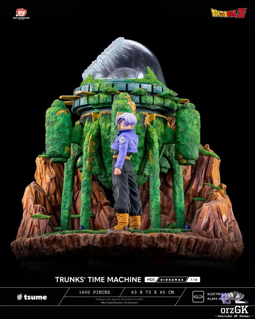 Tsume Studio - Dragon Ball TRUNKS' TIME MACHINE HQS Dioramax 1/6 Scale Statue (Licensed) resin statue Navy Toys anime figure