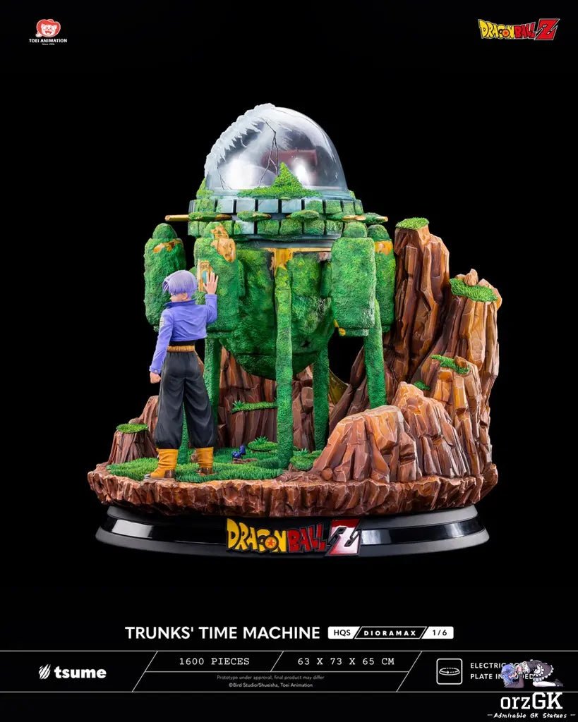 Tsume Studio - Dragon Ball TRUNKS' TIME MACHINE HQS Dioramax 1/6 Scale Statue (Licensed) resin statue Navy Toys anime figure