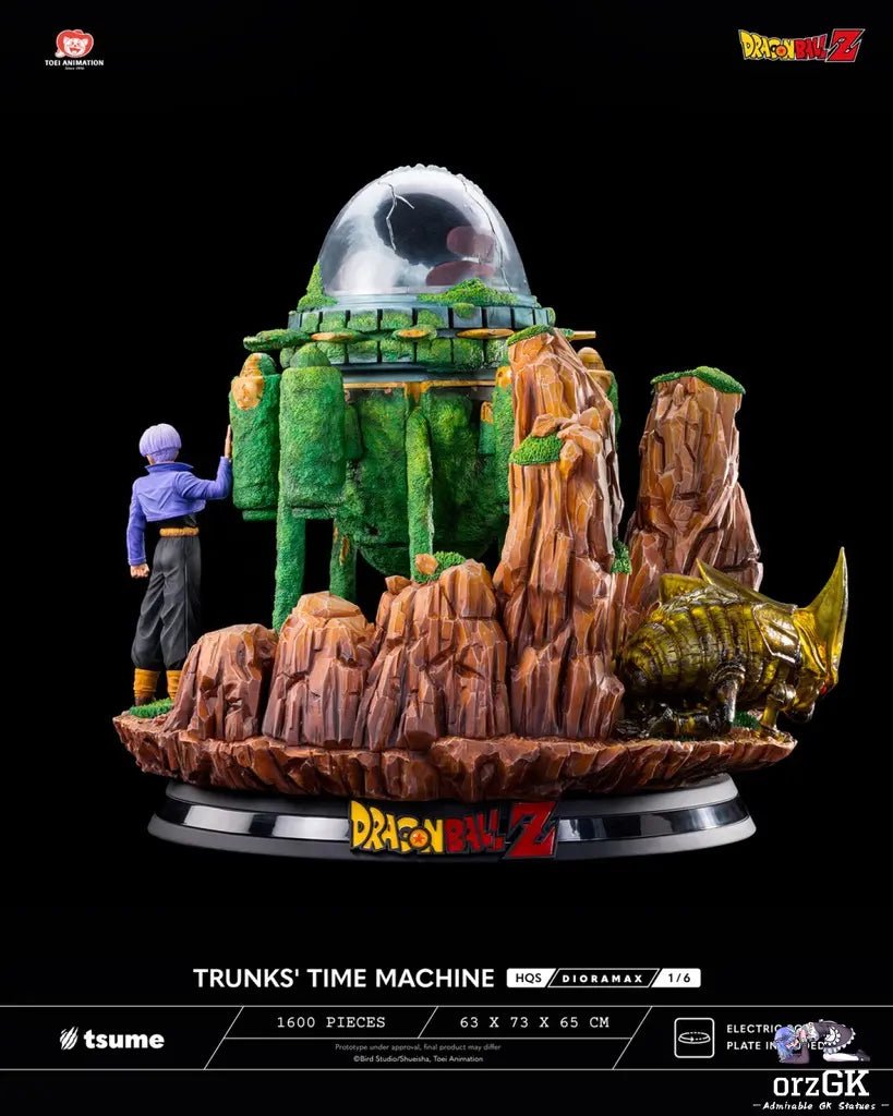 Tsume Studio - Dragon Ball TRUNKS' TIME MACHINE HQS Dioramax 1/6 Scale Statue (Licensed) resin statue Navy Toys anime figure