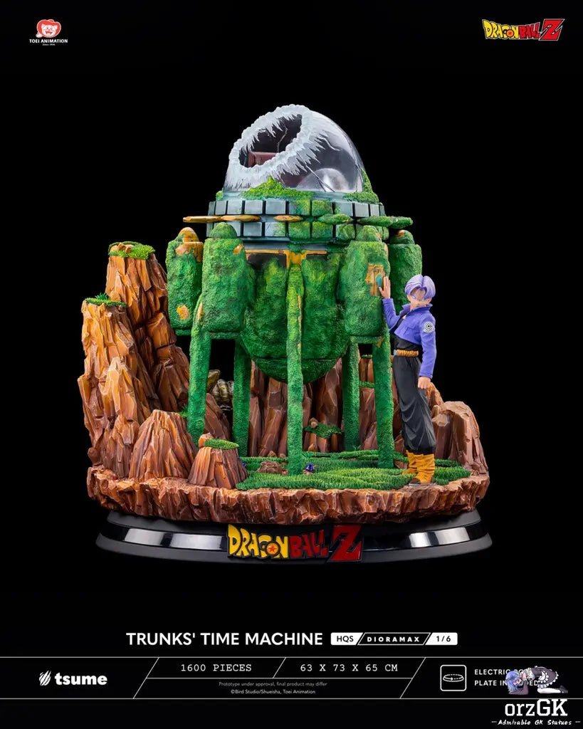 Tsume Studio - Dragon Ball TRUNKS' TIME MACHINE HQS Dioramax 1/6 Scale Statue (Licensed) resin statue Navy Toys anime figure