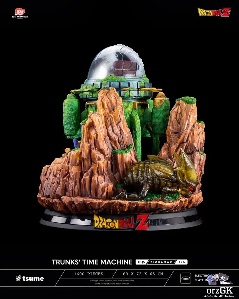 Tsume Studio - Dragon Ball TRUNKS' TIME MACHINE HQS Dioramax 1/6 Scale Statue (Licensed) resin statue Navy Toys anime figure