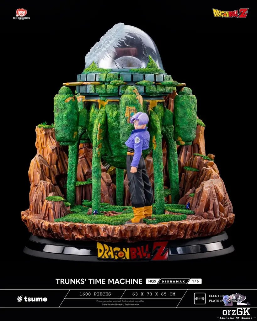 Tsume Studio - Dragon Ball TRUNKS' TIME MACHINE HQS Dioramax 1/6 Scale Statue (Licensed) resin statue Navy Toys anime figure