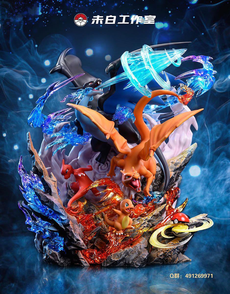 Charizard Evolution - Pokemon - Weibai Studio resin statue Weibai Studio anime figure