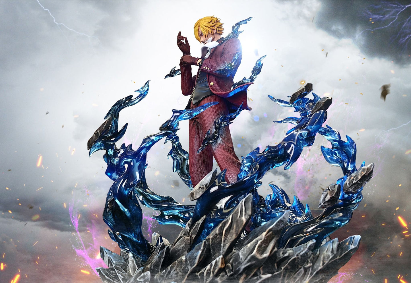 Sanji - One Piece - Rc ( Discount 50%) resin statue Recast anime figure