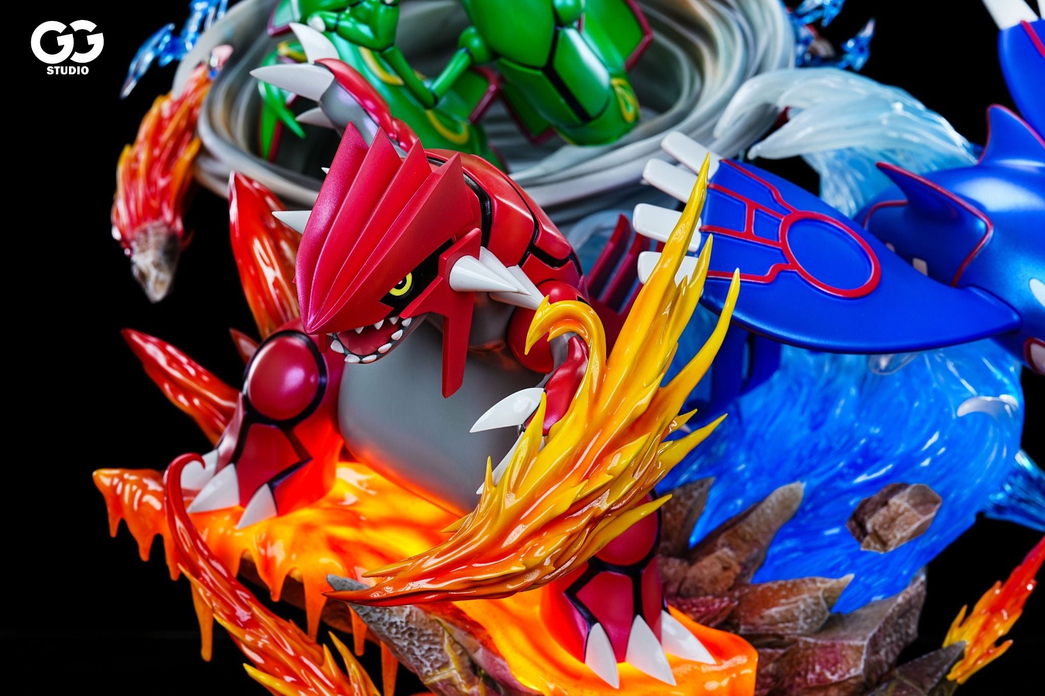 GG Studio - Weather Trio Groudon, Kyogre, Rayquaza - Pokemon resin statue GG Studio anime figure