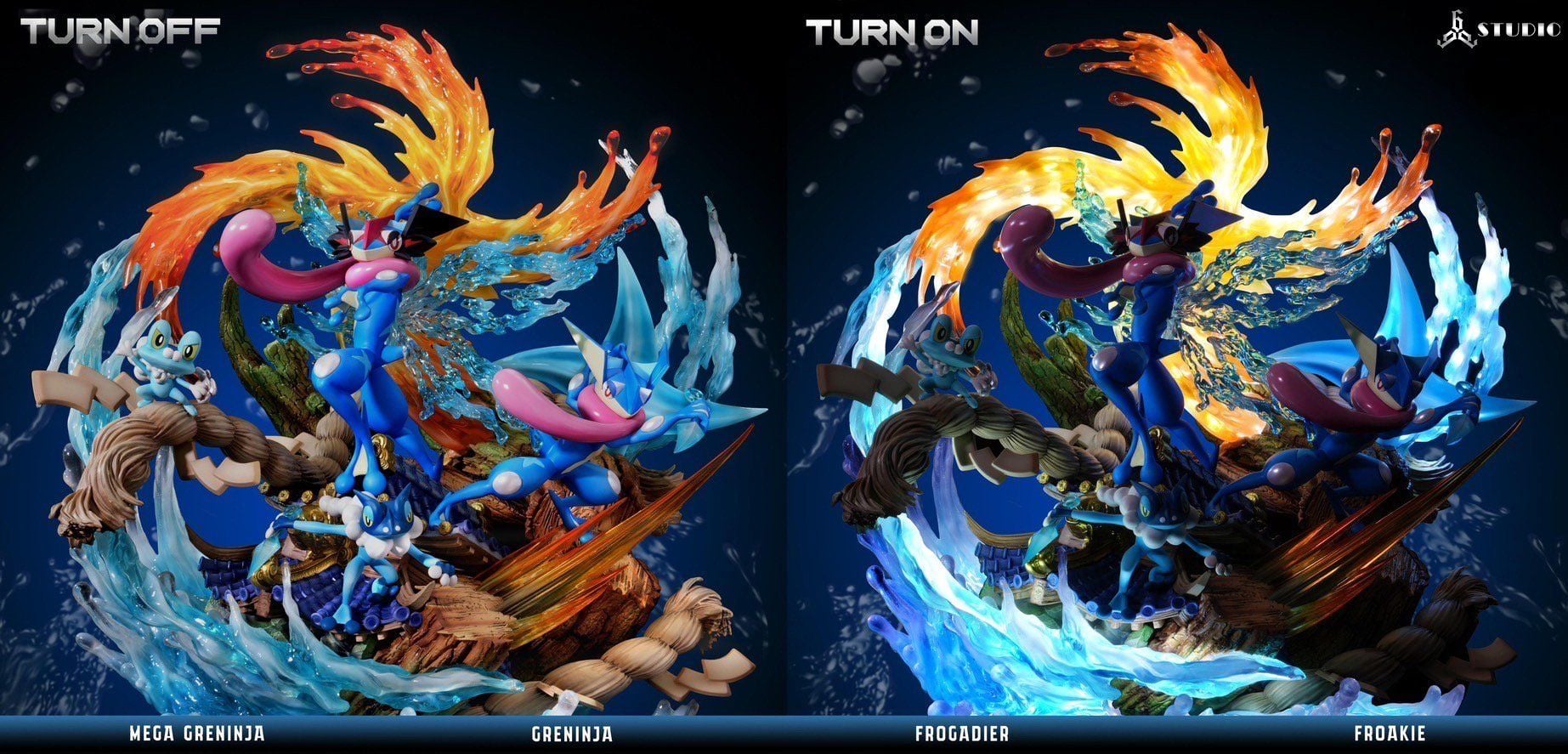 666 Studio - Mega Greninja - Pokemon resin statue 666 Studio anime figure