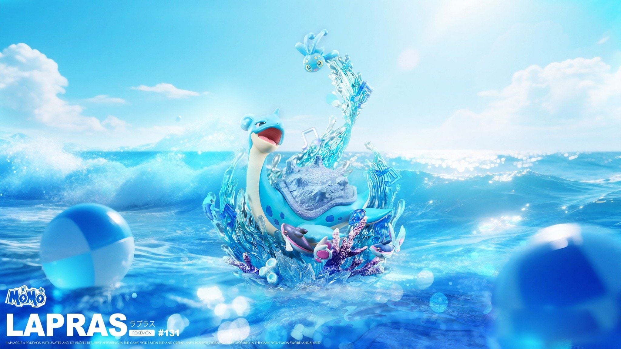 Momo Studio - Lapras - Pokemon resin statue Momo Studio anime figure
