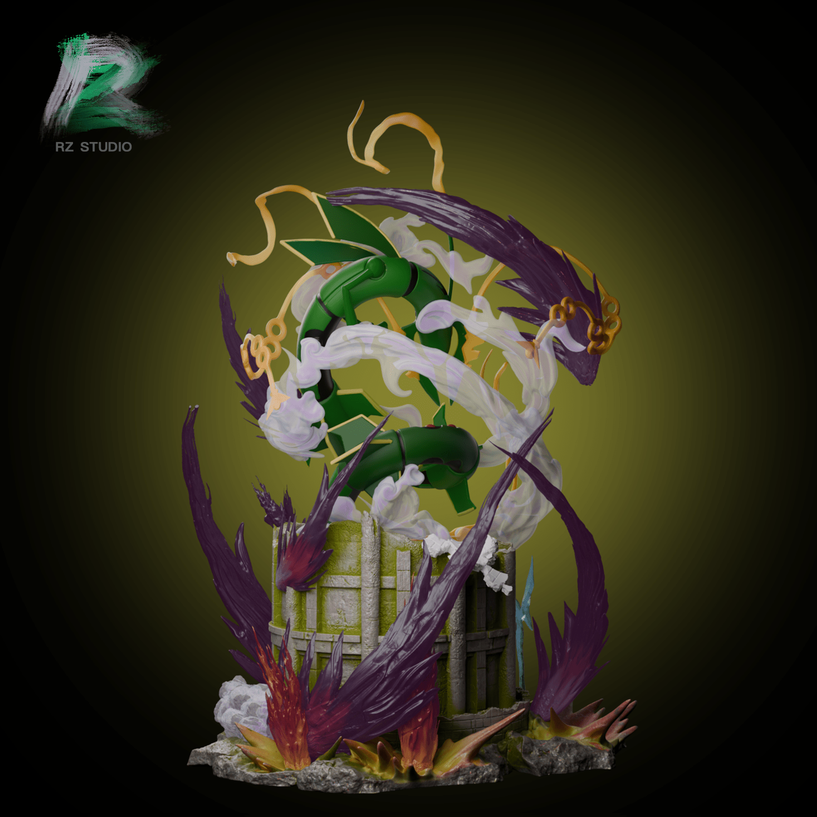 RZ Studio - Rayquaza Mega - Pokemon resin statue RZ Studio anime figure