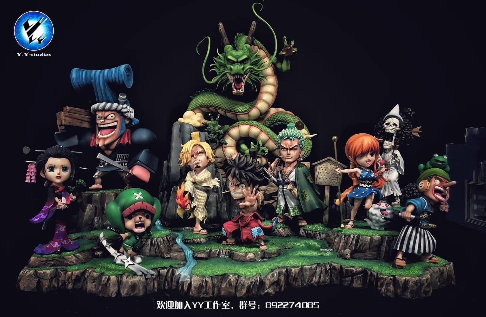 Yaya Studio - Team mugiwara Wano - One Piece resin statue Yaya studio anime figure