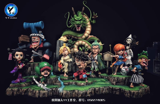 Yaya Studio - Team mugiwara Wano - One Piece resin statue Yaya studio anime figure