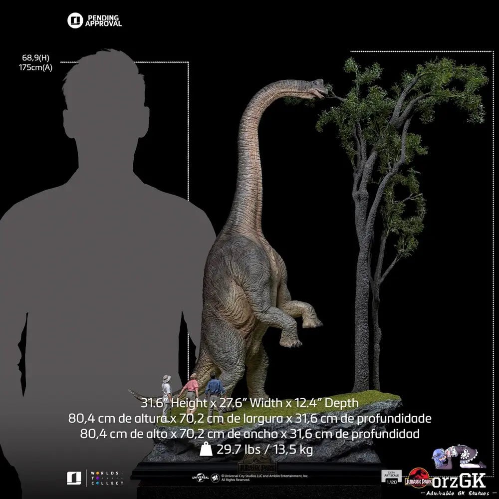 Iron Studio - Jurassic Park Welcome to Jurassic Park Demi Art Scale (Licensed) resin statue Navy Toys anime figure