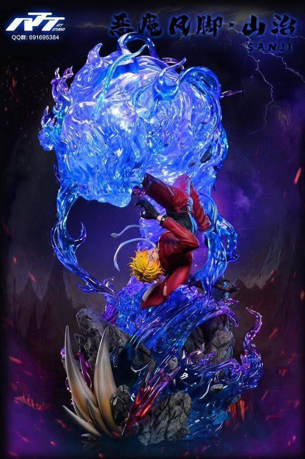 Sanji & Sabo & King resin statue ATT studio anime figure