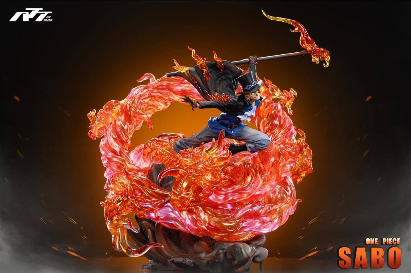 Sanji & Sabo & King resin statue ATT studio anime figure