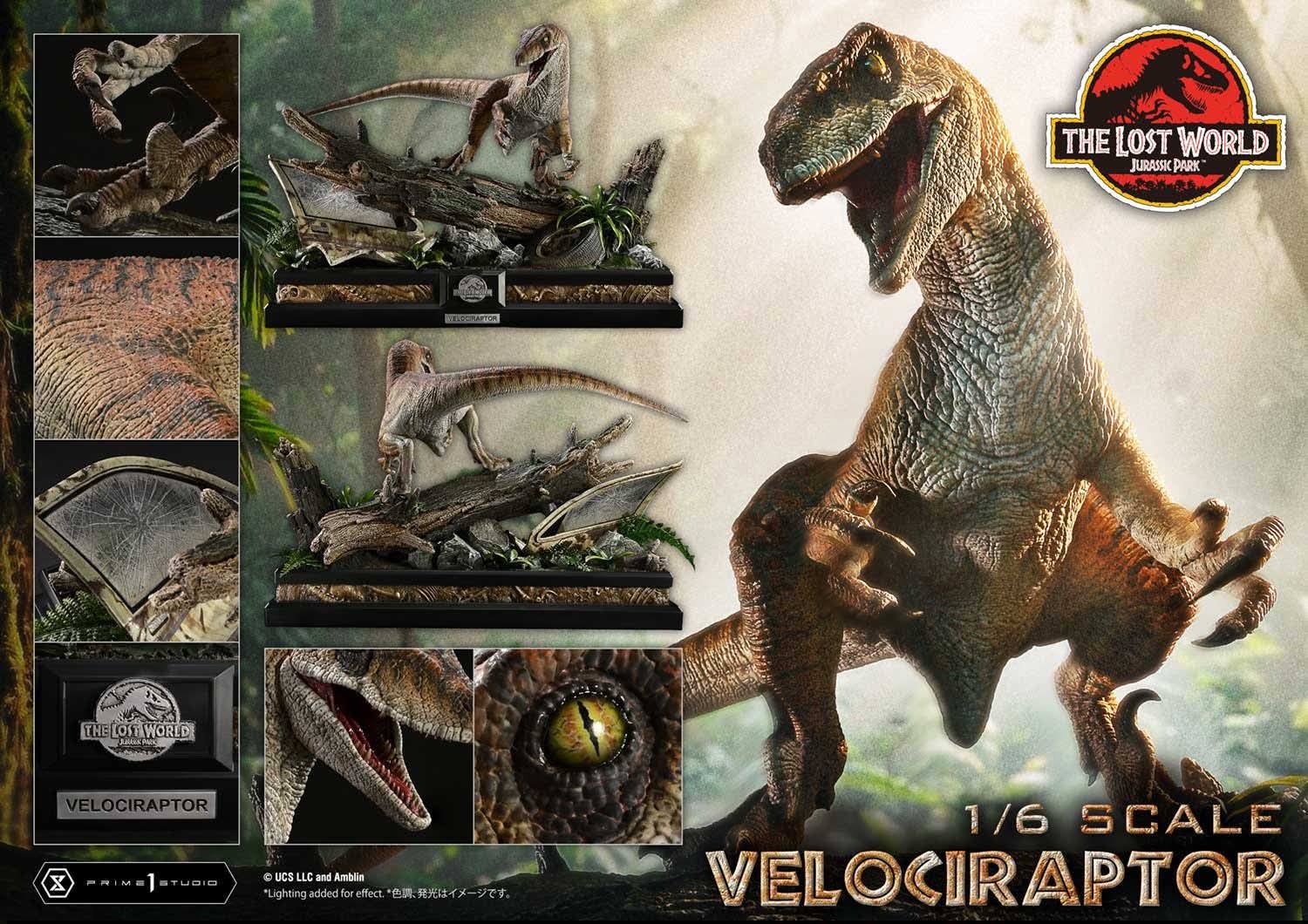 Velociraptor resin statue prime 1 studio anime figure