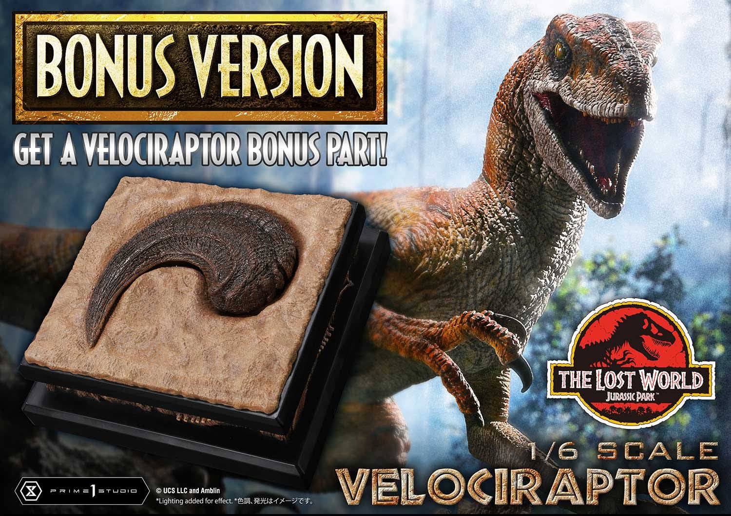 Velociraptor resin statue prime 1 studio anime figure