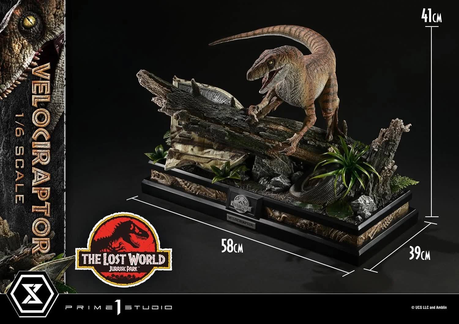 Velociraptor resin statue prime 1 studio anime figure