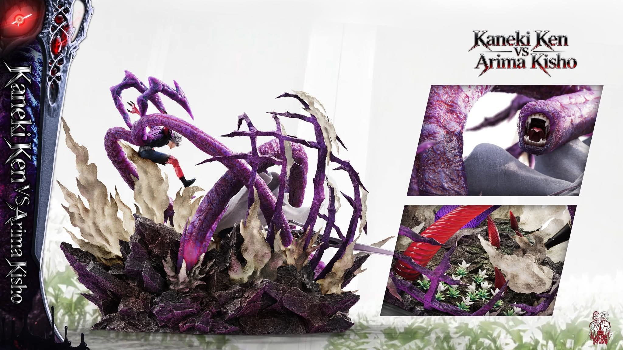 Kishou Arima vs Kaneki Ken resin statue Black Goat Studio anime figure