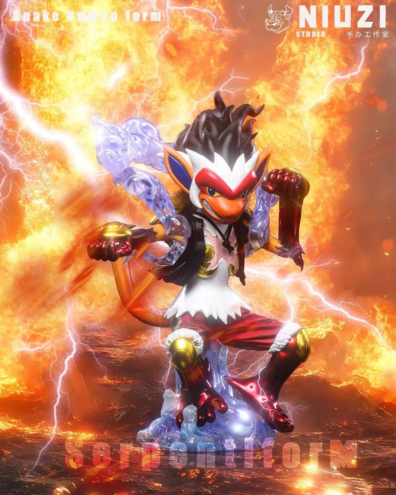 Infernape Gear 4 resin statue NIUZI Studio anime figure