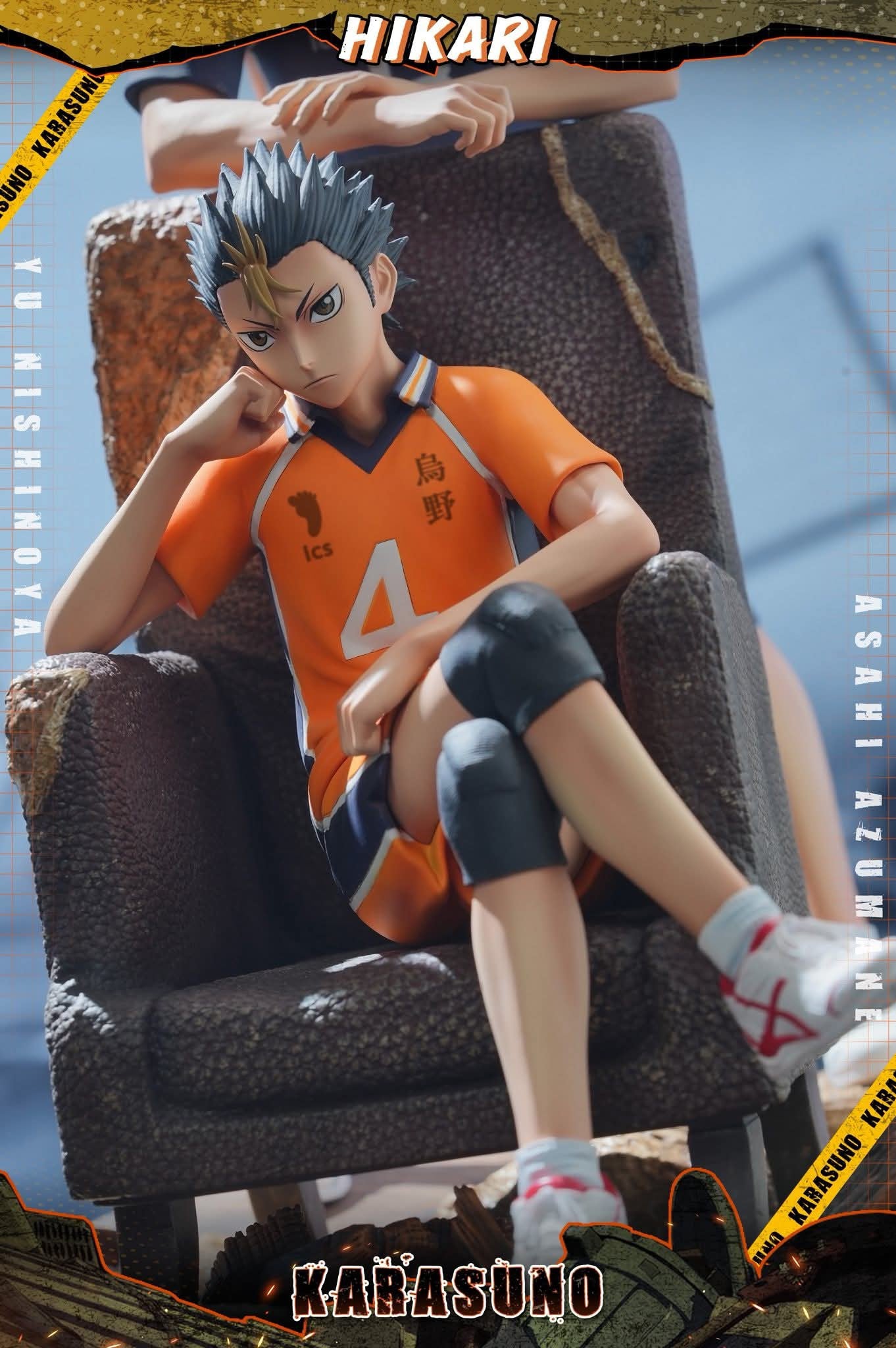 Yu Nishinoya & Ashahi resin statue HIKARI Studio anime figure
