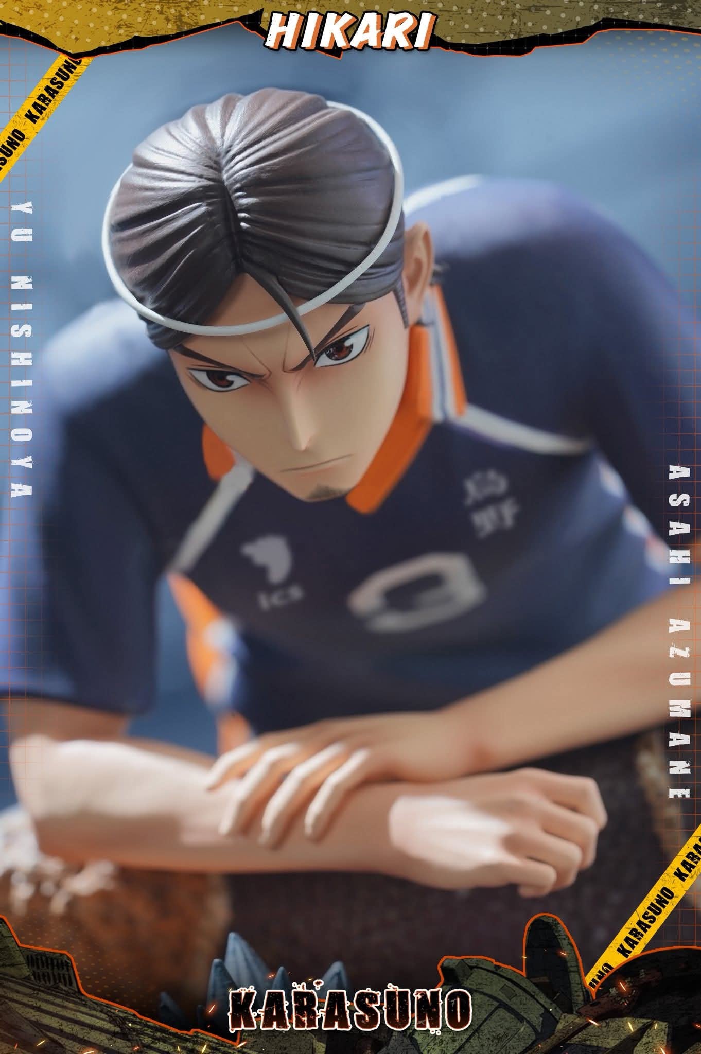 Yu Nishinoya & Ashahi resin statue HIKARI Studio anime figure