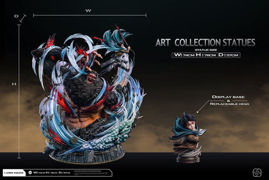 Levi vs Zeke resin statue Hertz studio anime figure