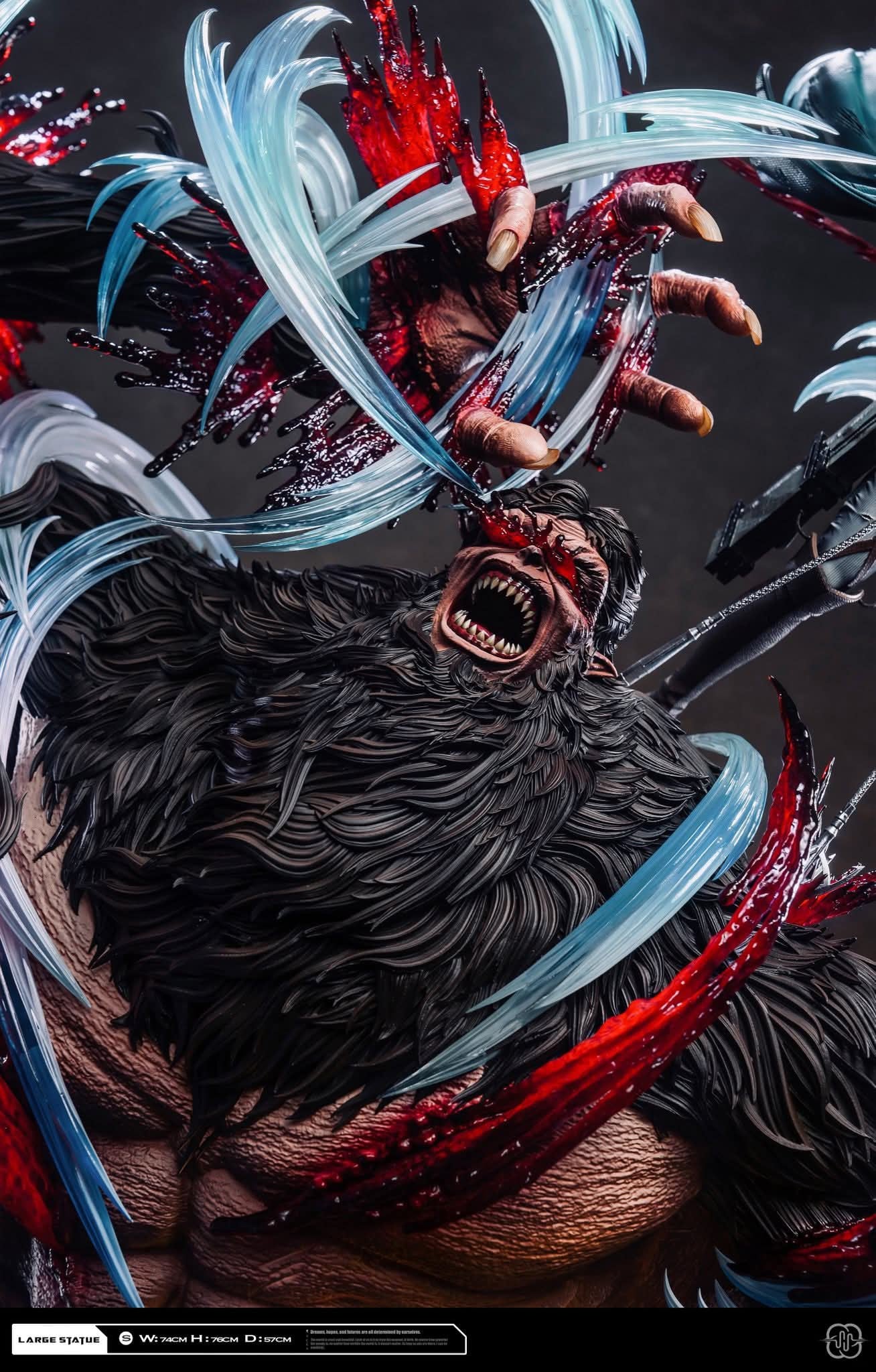 Levi vs Zeke resin statue Hertz studio anime figure