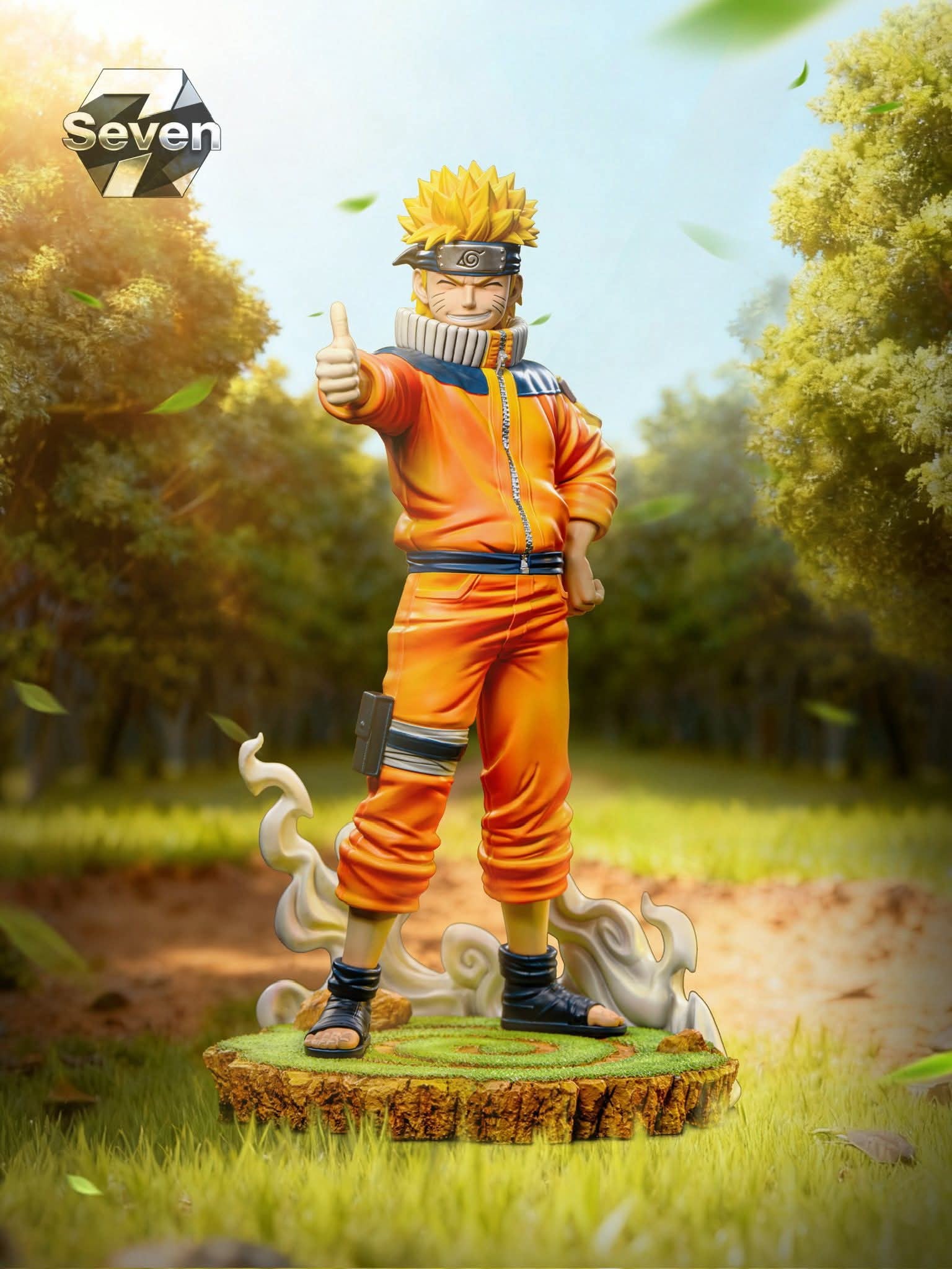 Childhood Naruto resin statue Seven studio anime figure