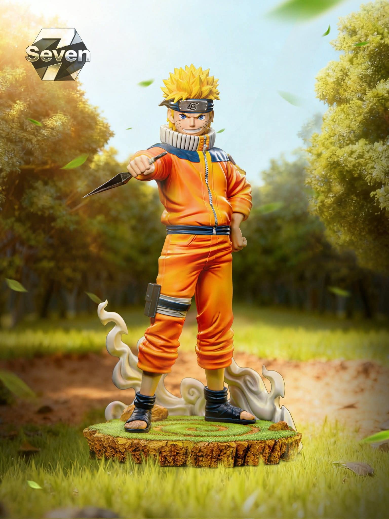 Childhood Naruto resin statue Seven studio anime figure