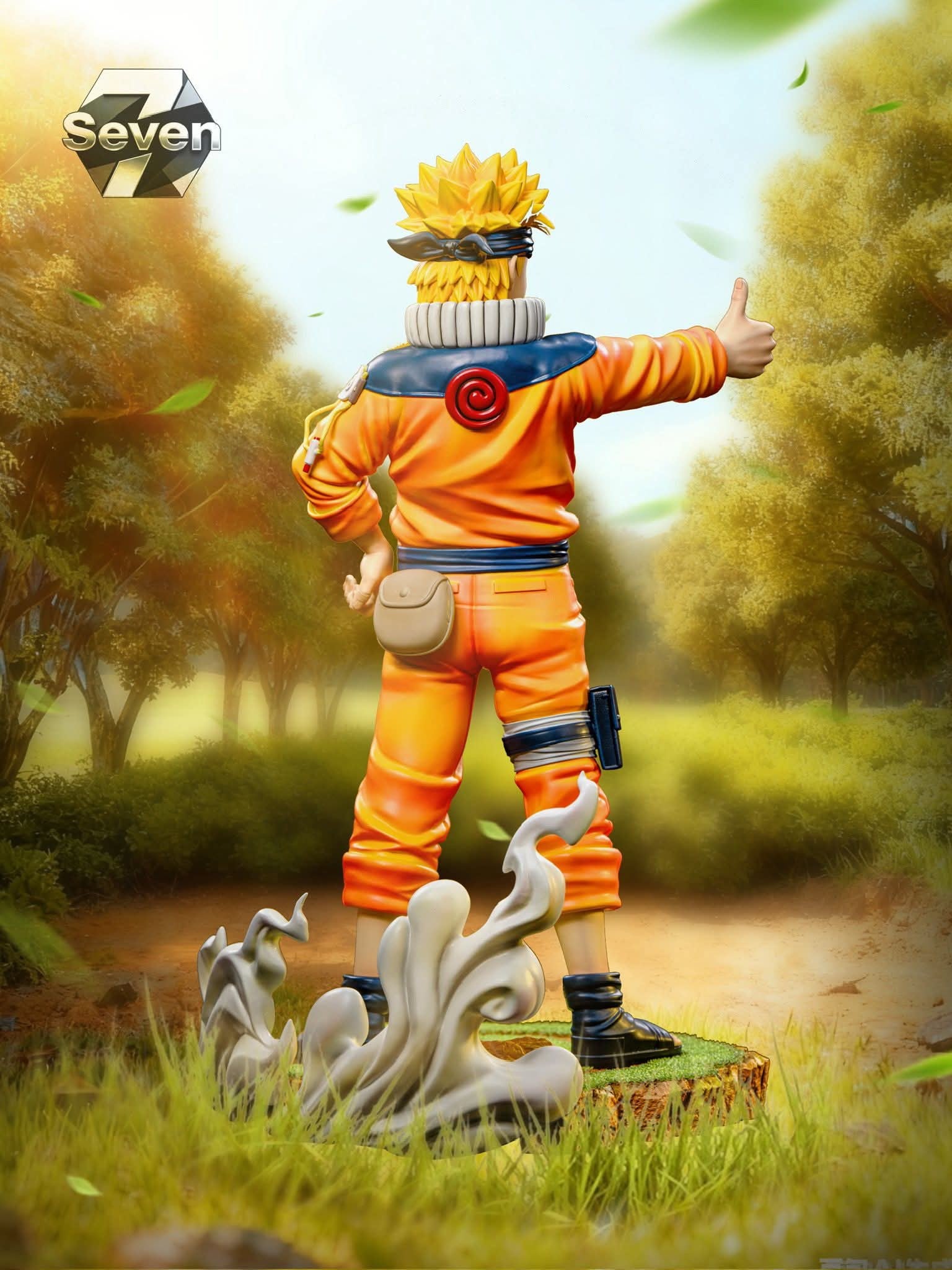Childhood Naruto resin statue Seven studio anime figure
