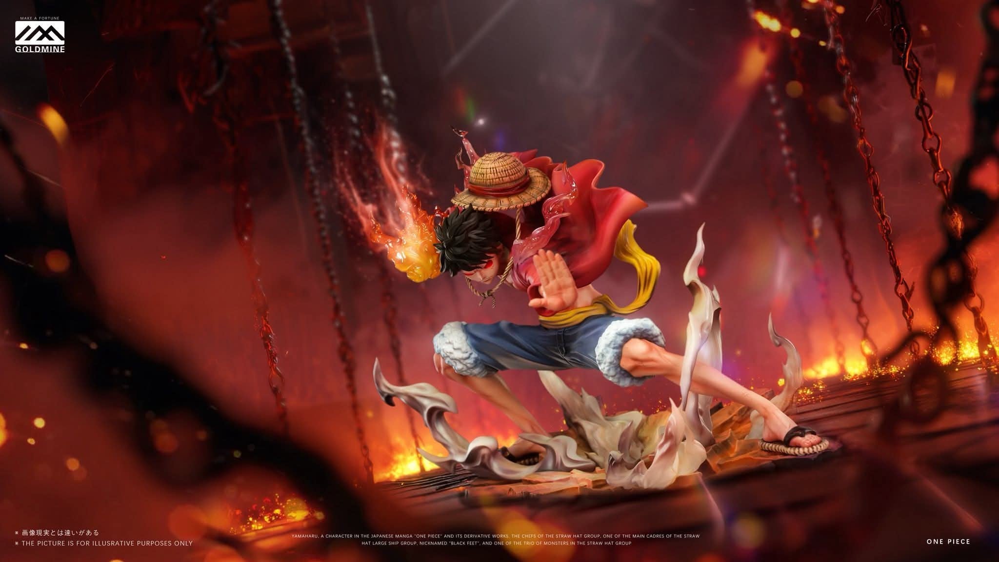 Luffy resin statue GOLDMINE Studio anime figure