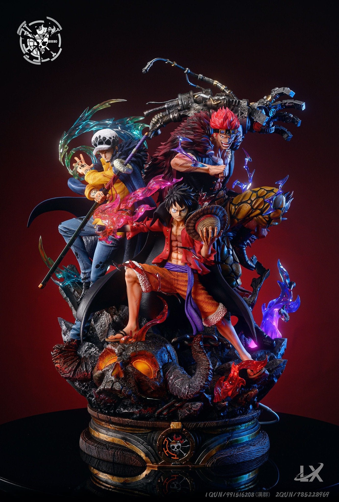Bộ 3 Luffy, Kid,Law Lx Studio resin statue lx studio anime figure