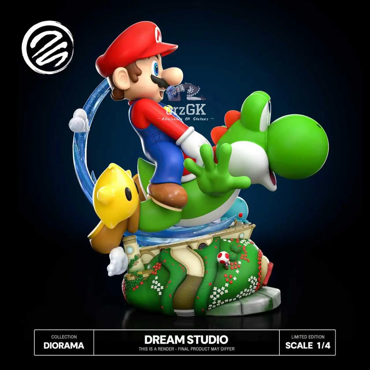 Mario X Yoshi Super Mario Galaxy 2 - Dream Studio resin statue Navy Toys anime figure