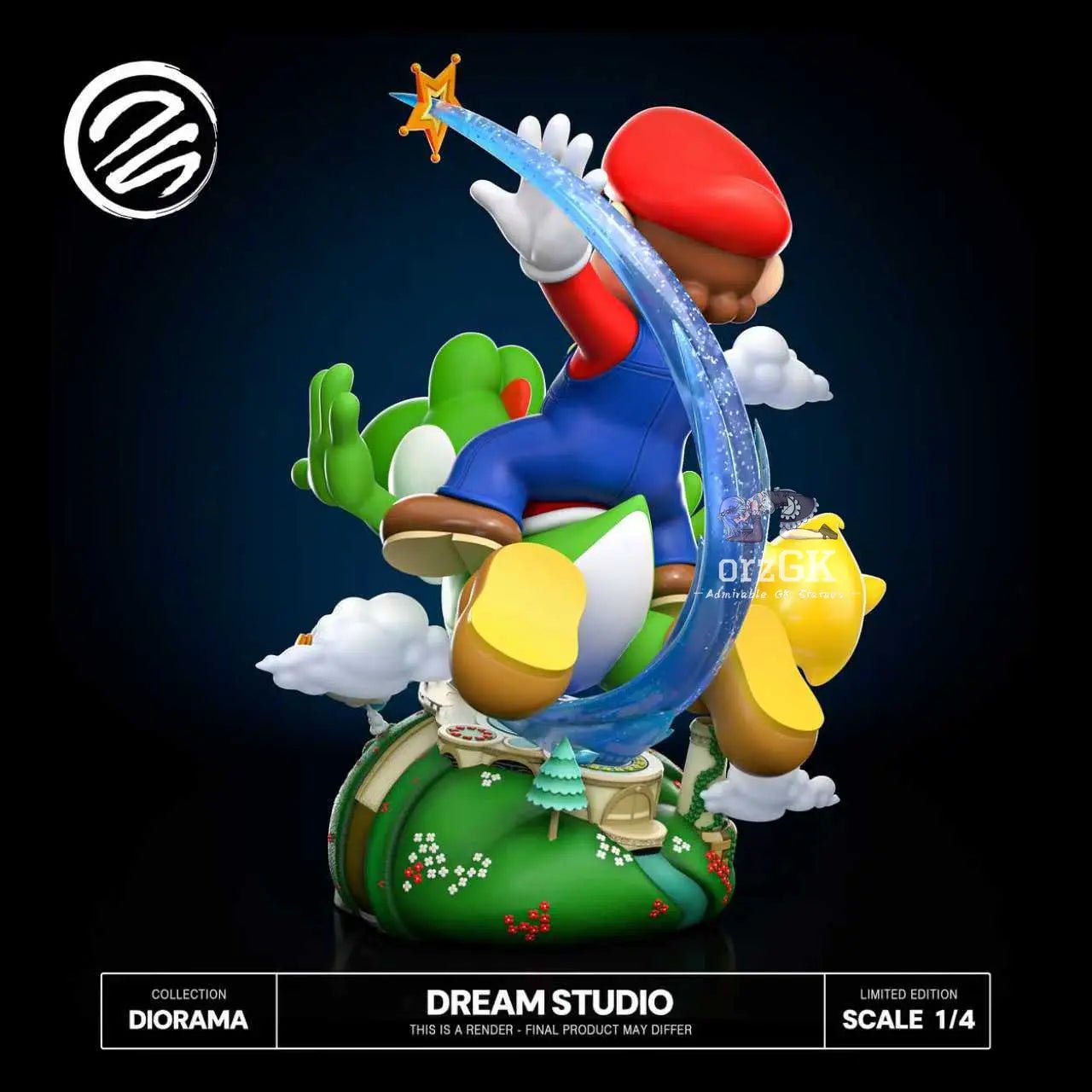 Mario X Yoshi Super Mario Galaxy 2 - Dream Studio resin statue Navy Toys anime figure