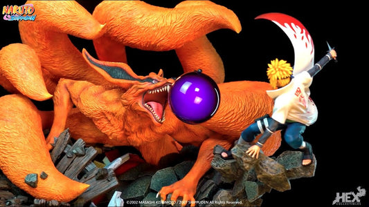 HEX Collectibles Studio - Namikaze Minato vs Kurama resin statue Hex collectibles anime figure