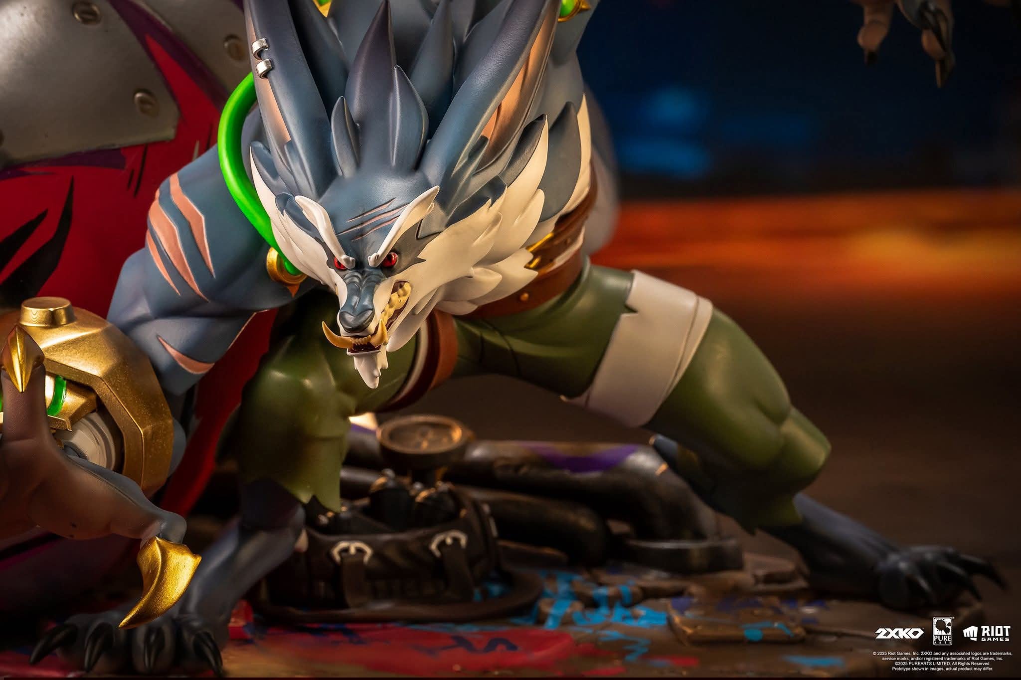 Ahri & Ekko VS Jinx & Warwick resin statue PureArts Studio anime figure